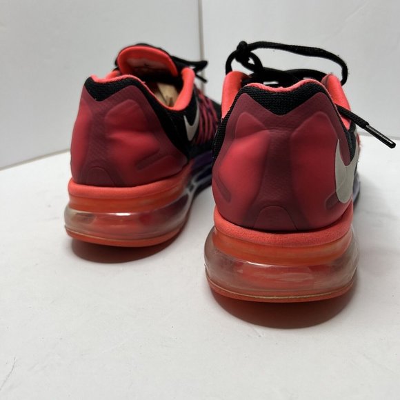 Nike Air Max Womens 8.5 Running‎ Shoes Hyper Punch 698903-006 Black Pink - Picture 7 of 8